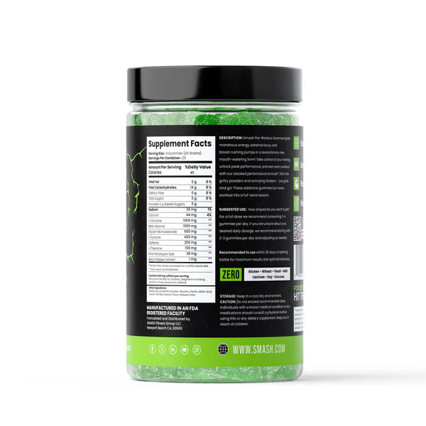 Smash Preworkout Gummies